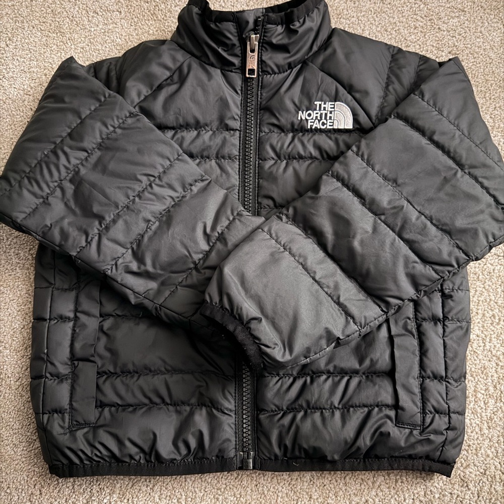 The North Face Kids Charcoal Puffer Jacket